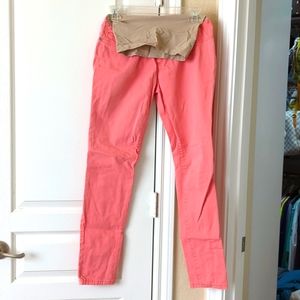 Motherhood Maternity Coral Jeans EUC